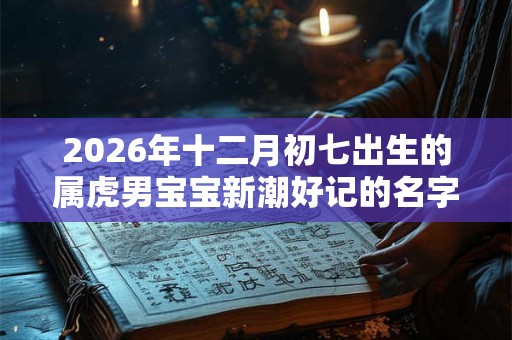 2026年十二月初七出生的属虎男宝宝新潮好记的名字推荐