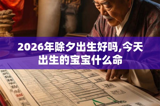 2026年除夕出生好吗,今天出生的宝宝什么命