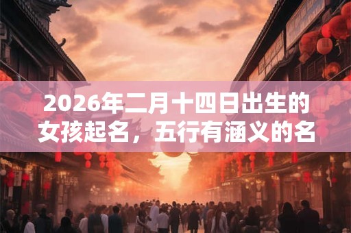 2026年二月十四日出生的女孩起名，五行有涵义的名字推荐