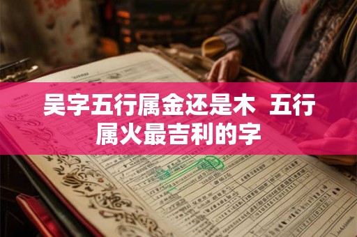 吴字五行属金还是木  五行属火最吉利的字