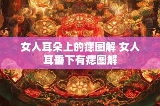 女人耳朵上的痣图解 女人耳垂下有痣图解