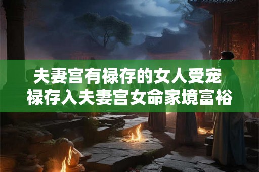 夫妻宫有禄存的女人受宠 禄存入夫妻宫女命家境富裕 夫妻宫有禄存的女人受宠 禄存入夫妻宫女命家境富裕