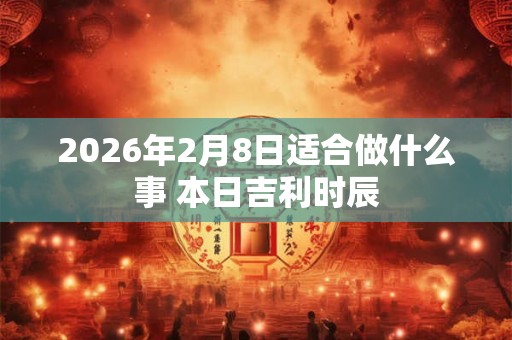 2026年2月8日适合做什么事 本日吉利时辰 2026年2月8日适合做什么事 本日吉利时辰