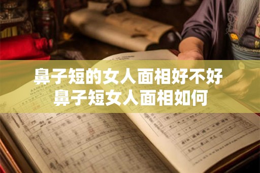 鼻子短的女人面相好不好 鼻子短女人面相如何