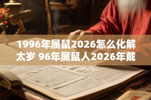 1996年属鼠2026怎么化解太岁 96年属鼠人2026年戴什么好