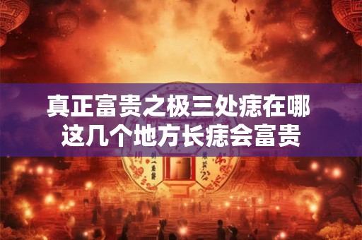 真正富贵之极三处痣在哪 这几个地方长痣会富贵