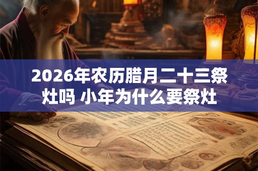 2026年农历腊月二十三祭灶吗 小年为什么要祭灶