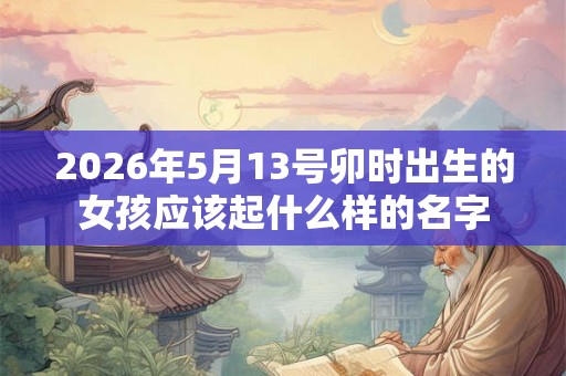 2026年5月13号卯时出生的女孩应该起什么样的名字