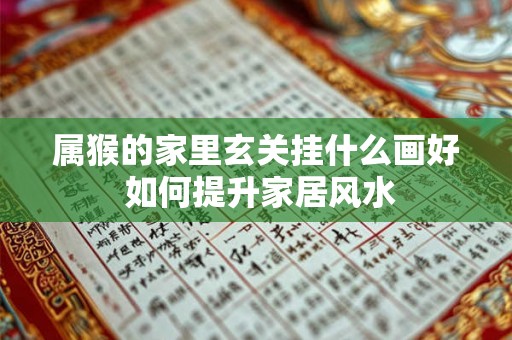 属猴的家里玄关挂什么画好 如何提升家居风水