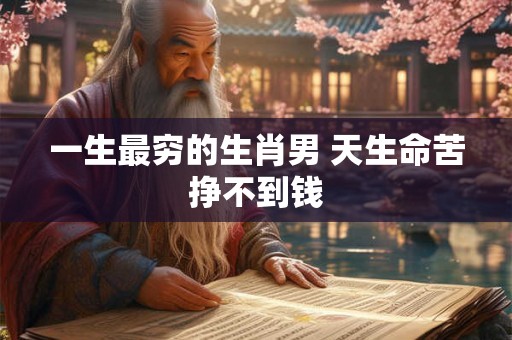 一生最穷的生肖男 天生命苦挣不到钱 一生最穷的生肖男 天生命苦挣不到钱