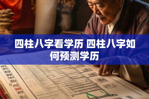 四柱八字看学历 四柱八字如何预测学历 四柱八字看学历 四柱八字如何预测学历