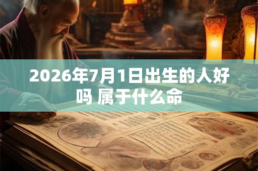 2026年7月1日出生的人好吗 属于什么命