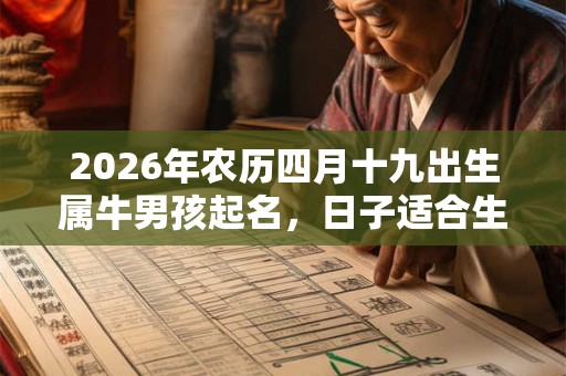 2026年农历四月十九出生属牛男孩起名，日子适合生宝宝吗？