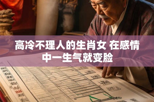 高冷不理人的生肖女 在感情中一生气就变脸 高冷不理人的生肖女 在感情中一生气就变脸