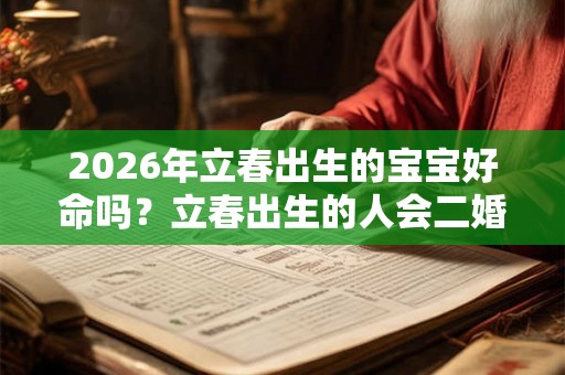 2026年立春出生的宝宝好命吗?立春出生的人会二婚吗? 2026年立春出生的宝宝好命吗?立春出生的人会二婚吗?