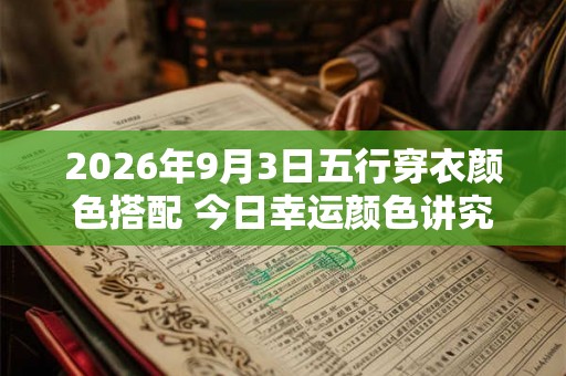2026年9月3日五行穿衣颜色搭配 今日幸运颜色讲究