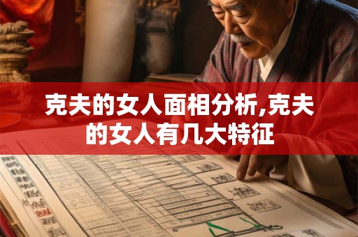 克夫的女人面相分析,克夫的女人有几大特征