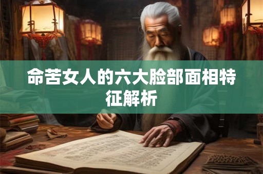 命苦女人的六大脸部面相特征解析