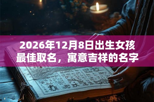2026年12月8日出生女孩最佳取名，寓意吉祥的名字