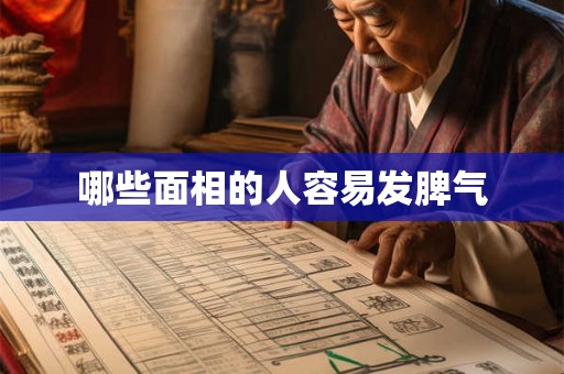 哪些面相的人容易发脾气
