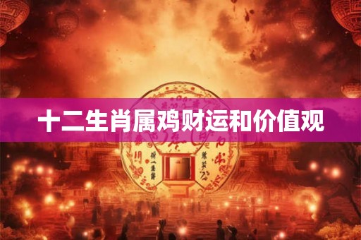 十二生肖属鸡财运和价值观