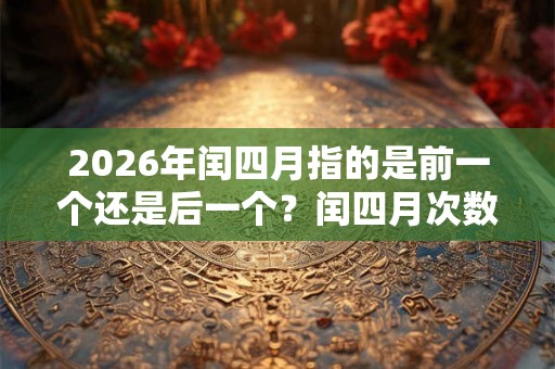 2026年闰四月指的是前一个还是后一个？闰四月次数多吗？
