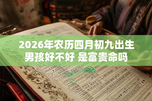 2026年农历四月初九出生男孩好不好 是富贵命吗