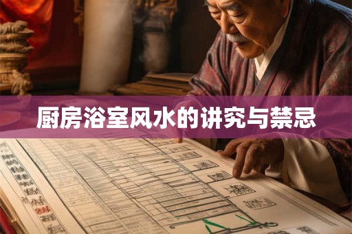 厨房浴室风水的讲究与禁忌 厨房浴室风水的讲究与禁忌