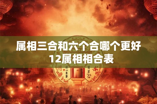属相三合和六个合哪个更好  12属相相合表