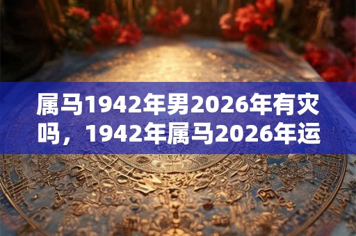 属马1942年男2026年有灾吗，1942年属马2026年运势运程