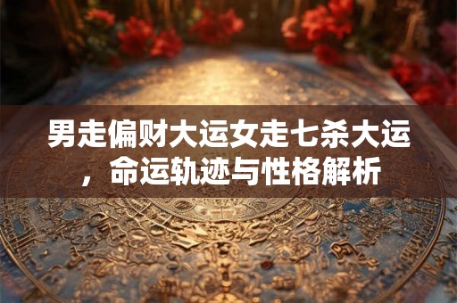 男走偏财大运女走七杀大运，命运轨迹与性格解析