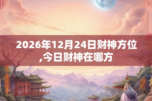 2026年12月24日财神方位,今日财神在哪方 2026年12月24日财神方位,今日财神在哪方