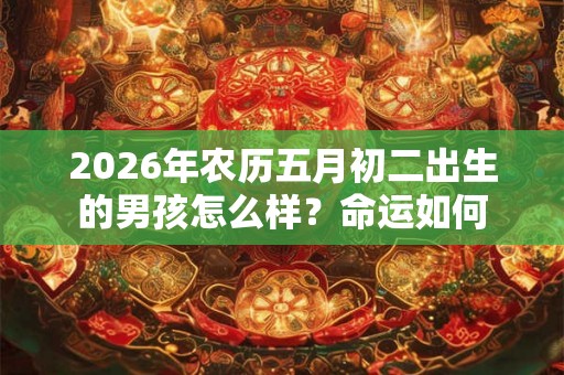 2026年农历五月初二出生的男孩怎么样？命运如何