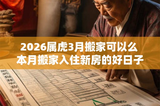 2026属虎3月搬家可以么 本月搬家入住新房的好日子 2026属虎3月搬家可以么 本月搬家入住新房的好日子