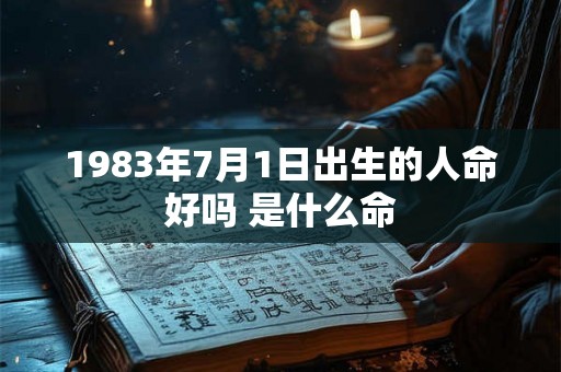 1983年7月1日出生的人命好吗 是什么命