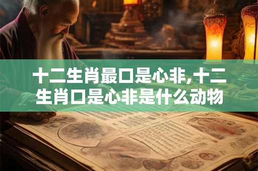 十二生肖最口是心非,十二生肖口是心非是什么动物 十二生肖最口是心非,十二生肖口是心非是什么动物