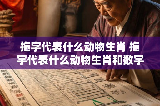 拖字代表什么动物生肖 拖字代表什么动物生肖和数字