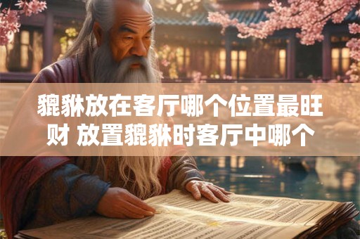 貔貅放在客厅哪个位置最旺财 放置貔貅时客厅中哪个位置能招来最旺财
