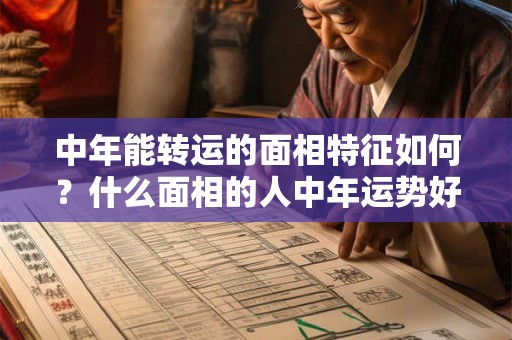 中年能转运的面相特征如何？什么面相的人中年运势好？