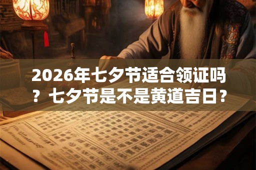 2026年七夕节适合领证吗？七夕节是不是黄道吉日？