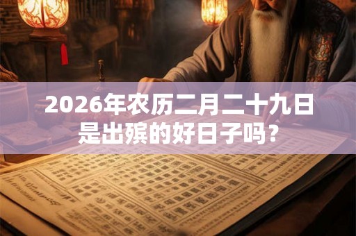 2026年农历二月二十九日是出殡的好日子吗？