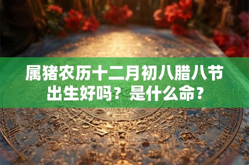 属猪农历十二月初八腊八节出生好吗？是什么命？
