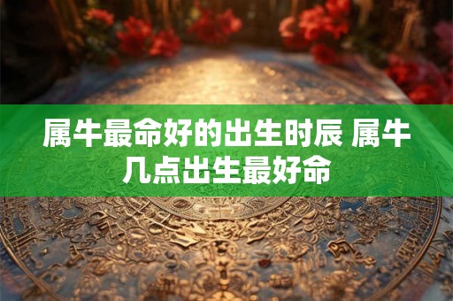 属牛最命好的出生时辰 属牛几点出生最好命 属牛最命好的出生时辰 属牛几点出生最好命
