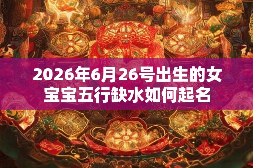 2026年6月26号出生的女宝宝五行缺水如何起名