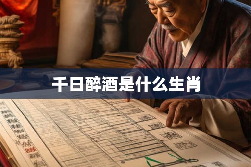 千日醉酒是什么生肖