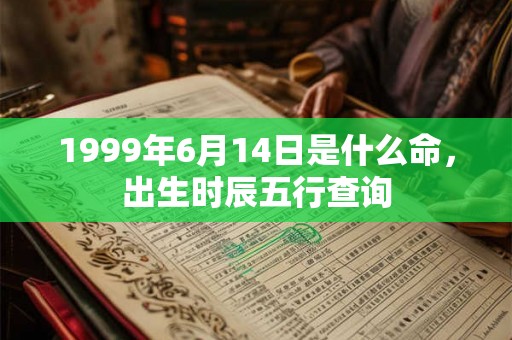 1999年6月14日是什么命，出生时辰五行查询