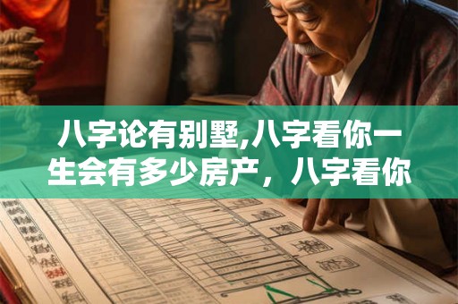 八字论有别墅,八字看你一生会有多少房产，八字看你今生