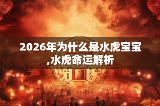 2026年为什么是水虎宝宝,水虎命运解析