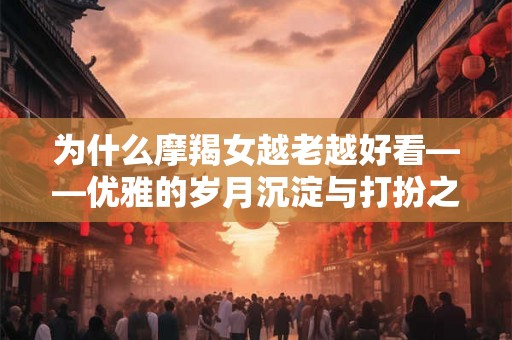 为什么摩羯女越老越好看——优雅的岁月沉淀与打扮之道
