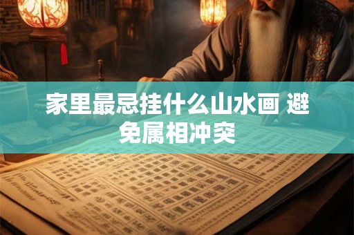 家里最忌挂什么山水画 避免属相冲突